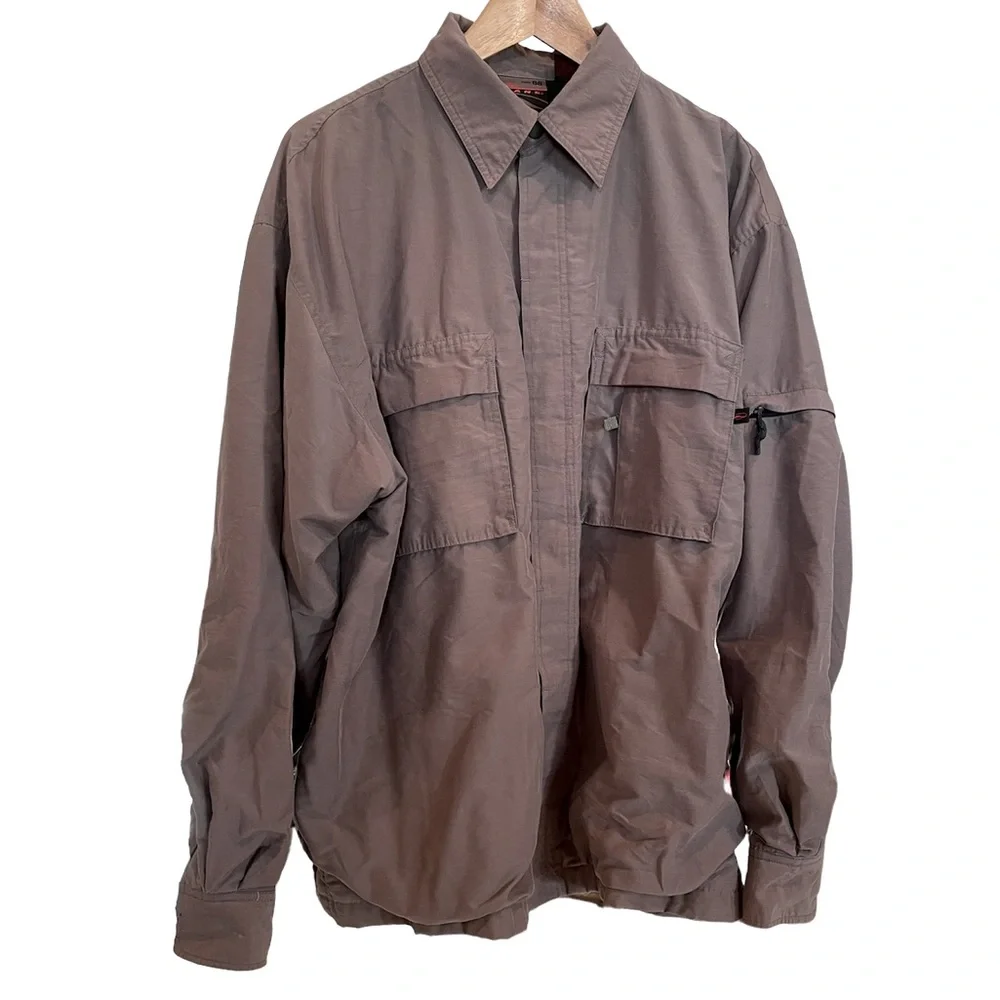 Vans Men’s Gray Button Front Fleece Lined Shacket Size L - Picture 1 of 6